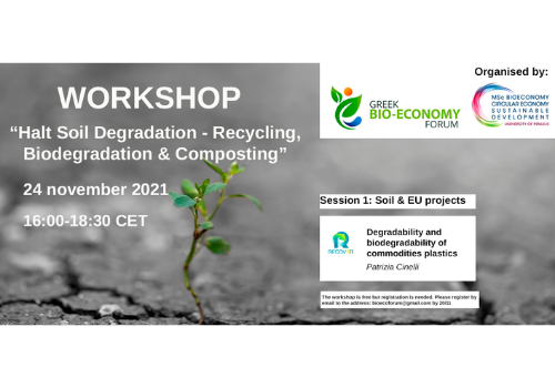 Workshop 24th November –  Halt Soil Degradation – Recycling, Biodegradation & Composting