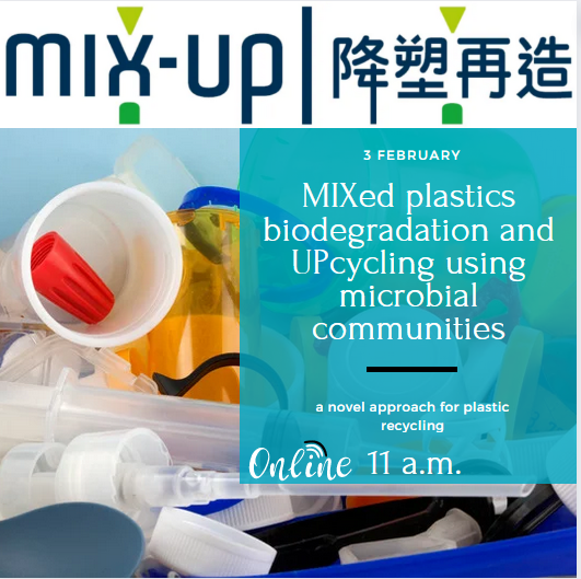 MIX UP, MIXed plastics biodegradation and UPcycling using microbial communities